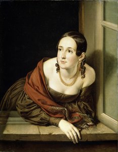 امرأة عند النافذة ، 1841