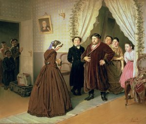 وصول الحاكم إلى منزل التاجر ، 1866