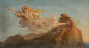 كلاودليت وكليف. رسم توضيحي لقصيدة The Cliff بواسطة M. Lermontov ، 1900s