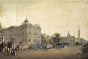 سان بطرسبرج. قصر Anichkov ، 1830s بواسطة فاسيلي سيمينوفيتش سادوفنيكوف