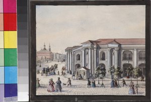 سانت بطرسبرغ غوستيني دفور (ميرشانت يارد) الزوجان سادوفنيكوف ، فاسيلي سيمينوفيتش (1800-1879) بواسطة فاسيلي سيمينوفيتش سادوفنيكوف