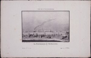 مناظر سانت بطرسبرغ. حصن بطرس وبولس ، 1833 بواسطة فاسيلي سيمينوفيتش سادوفنيكوف