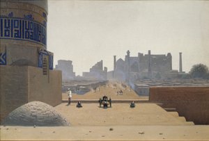 الشارع الرئيسي في سمرقند في الصباح الباكر ، 1869-1870 بواسطة Vasili Vasilievich Vereshchagin