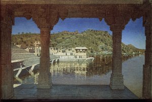 راجستان. عند البحيرة في أودايبور 1874 بواسطة Vasili Vasilievich Vereshchagin