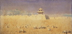 أطلال تشوجوتشاك ، شينجيانغ ، 1869 بواسطة Vasili Vasilievich Vereshchagin
