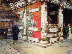 معبد الشنتو في نيكو ، اليابان بواسطة Vasili Vasilievich Vereshchagin