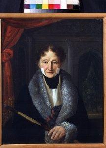 صورة لمعلم الباليه تشارلز لويس ديديلوت (1767-1837) (صورة سيد الباليه تشارلز لويس ديديلوت). لوحة لفاسيلي فينيديكتوفيتش بارانوف (1792-1836). زيت على قماش ، ٤٦ ٫ ٥ × ٣٧ ٫ ٥ سم بواسطة Vasili Venediktovich Baranov