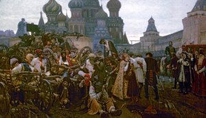 صباح إعدام Streltsy في 1698 ، 1881