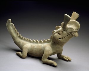 الإغوانا ، 600-900 م (سيراميك)