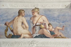 أبولو وفينوس ، من سالا دي باكو ، ج .1561 بواسطة فيرونيز