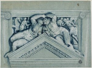 Overdoor مع Satyr و Satyress بواسطة فيرونيز