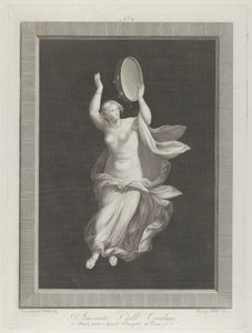 قطيع عاري جزئيًا يعزف على الدف ، كاليفورنيا. 1795-1820 بواسطة دومينيكو ديل فريت