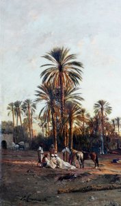 حافة الواحة ، التفاصيل بواسطة فيكتور بيير هوجيت