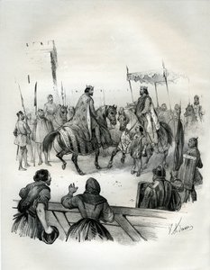 مقابلة في عام 1023 بين هنري 2 (المعروف بالأعرج والقديس، 973-1024)، الإمبراطور الألماني (دوق بافير وملك جرمانيا) وروبرت 2 البيو (970-1031)، ملك فرنسا من 996 حتى وفاته. كان روبرت ابن هوغز كابيت، الذي تُوِّج في بواسطة فيكتور آدم