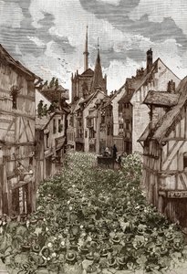 Affaire desuses de Loudun (demons de Loudun) حوالي عام 1630: مطاردة السحرة ، الكاهن الفرنسي Urbain Grandier (1590-1634) الذي يُزعم أنه أبرم اتفاقًا مع الشيطان ويتهم بامتلاك الراهبات ، أحرق على الجزار - (Urbain Grandier ، fren بواسطة فيكتور أرمان بوارسون