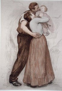 The Kiss ، من كتاب L'Estampe Moderne ، نُشر في باريس 1898-99