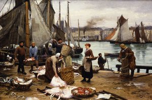 تفريغ الصيد ، 1881 بواسطة فيكتور جابرييل جيلبرت