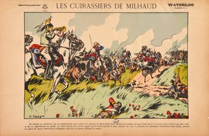 Milhaud&39;s Cuirassiers ، Waterloo ، c.1920