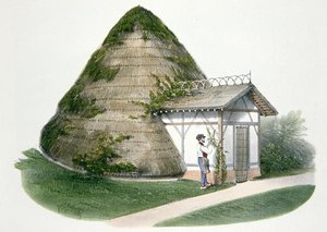 The Ice-House at Courbeton ، رسم توضيحي من "Habitations Champetres" المنشور في باريس ، حوالي 1895 (كروموليثو)