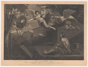 Allegory op Napoleon I Bonaparte Allegory المتعلقة بـ Buonaparte Generalissimo من الجيوش الفرنسية (العنوان على الكائن) بواسطة فيكتور ماري بيكو