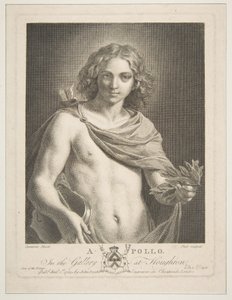 أبولو يرتدي عباءة ويمسك غصن الغار والكمان ، 1784. بواسطة فيكتور ماري بيكو