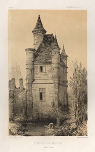 العمارة الخلابة أو آثار القرن الخامس عشر. والسادس عشر. قرون: Chateaux De France في القرنين الخامس عشر والسادس عشر: Pl.11، Chateau De Maulny (Haute-Marne) بواسطة فيكتور بيتي