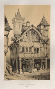 العمارة الخلابة أو آثار القرن الخامس عشر. والسادس عشر. قرون: Chateaux De France في القرنين الخامس عشر والسادس عشر: Pl. 27 ، House A Peronne (Somme) بواسطة فيكتور بيتي