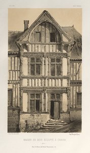 ... رر. 25 ، Maison En Bois Sculpte A Cravan Yonne ، تم نشره عام 1860. بواسطة فيكتور بيتي