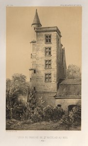 ... رر. 44 ، Tour Du Prieuré De St. Nicolas-Au-Bois Aisne ، 1860. بواسطة فيكتور بيتي