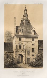... رر. 85 ، Porte du Château dOutrelaise Calvados ، 1860.