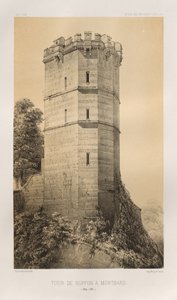 ... رر. 90 ، Tour de Buffon in Montbard Côte dOr ، 1860.