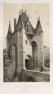 ... رر. 95 ، Porte de Villeneuve-Le-Roi Yonne ، 1860. بواسطة فيكتور بيتي