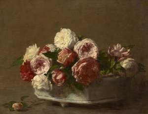الورود في زارع البورسلين ، 1875؟ -1900 بواسطة فيكتوريا دوبورج