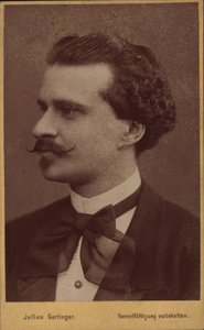 صورة شخصية للملحن إدوارد شتراوس 1835-1916 ، 1874. بواسطة فيينا. استوديو الصور جوليوس جيرتينجر