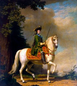 صورة الفروسية للإمبراطورة كاثرين الثانية ، 1729-1796 ، بعد عام 1762.