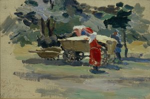 Doukhobors في بورجومي ، 1895 بواسطة فيكتور إلبيديفوروفيتش بوريسوف موساتوف