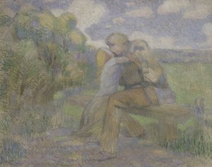 القبلة ، 1897 بواسطة فيكتور إلبيديفوروفيتش بوريسوف موساتوف