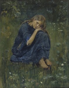 دراسة Alyonushka ، 1881 بواسطة فيكتور ميخائيلوفيتش فاسنيتسوف