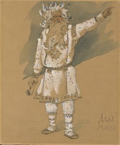 جد فروست. تصميم أزياء للأوبرا Snow Maiden من تأليف N.Rimsky-Korsakov ، 1885 بواسطة فيكتور ميخائيلوفيتش فاسنيتسوف