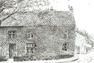 منزل في Ribchester ، 2012 ، (حبر على ورق) بواسطة فنسنت الكسندر بوث