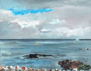 Howth Ireland، 2001، (الاكريليك على لوح قماش) بواسطة فنسنت الكسندر بوث