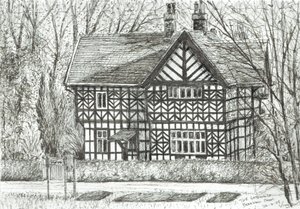 The Gatehouse at Bramhall Park ، 2007 ، (حبر على ورق) بواسطة فنسنت الكسندر بوث