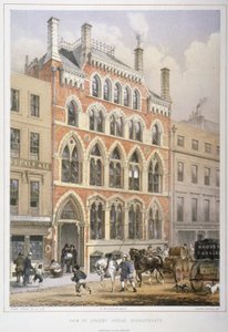 قاعة كروسبي في رقم 95 Bishopsgate ، مدينة لندن ، 1860