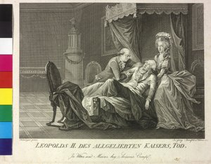 وفاة الإمبراطور ليوبولد الثاني بواسطة فنسنت جورج كينينجر