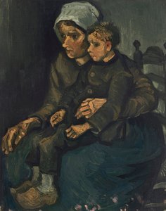 فلاحة مع طفل في حضنها ، 1885. بواسطة فنسنت فان جوخ