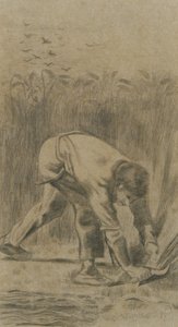 حصادة بعد الدخن 1880. بواسطة فنسنت فان جوخ