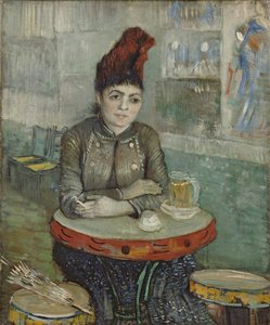 في المقهى. Agostina Segatori in Le tambourin، 1887-1888 بواسطة فنسنت فان جوخ