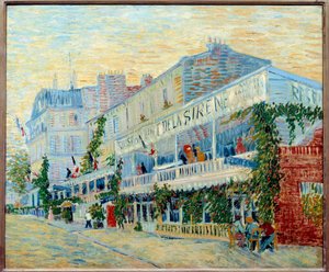 Le restaurant de la Sirene a Asnieres لوحة للفنسنت فان جوخ (1853-1890) 1887 صن. 0،54 × 0،65 م باريس ، متحف أورسيه - مطعم دي لا سيرين في أسنيريس. لوحة لفنسنت فان جوخ (1853-1890) بواسطة فنسنت فان جوخ