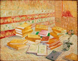 كتب صفراء أو رومانسيات باريسية لوحة لفنسنت فان جوخ (1853-1890) 1887 مقاس 73x93 سم بادن بادن ، مجموعة خاصة بواسطة فنسنت فان جوخ