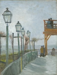 تراس وشرفة مراقبة في Moulin de Blute-Fin ، مونتمارتر ، أوائل عام 1887 بواسطة فنسنت فان جوخ
